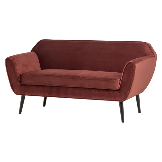 Bank Bramoa velours rood 150 cm
