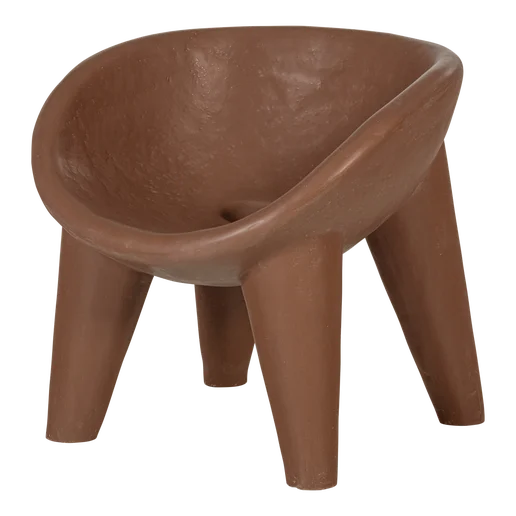 Loungestoel kunststof rood