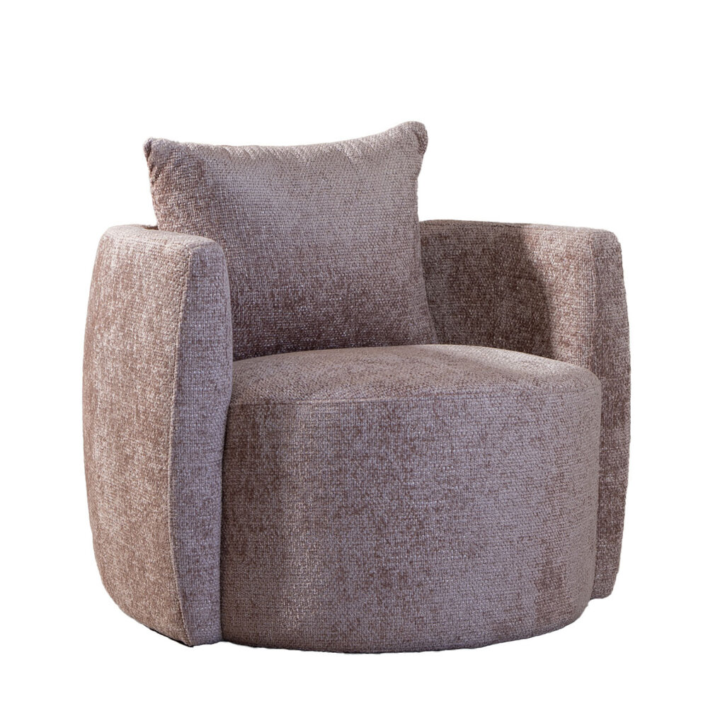 Fauteuil chenille roze