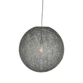 Hanglamp vlas grijs 45 cm