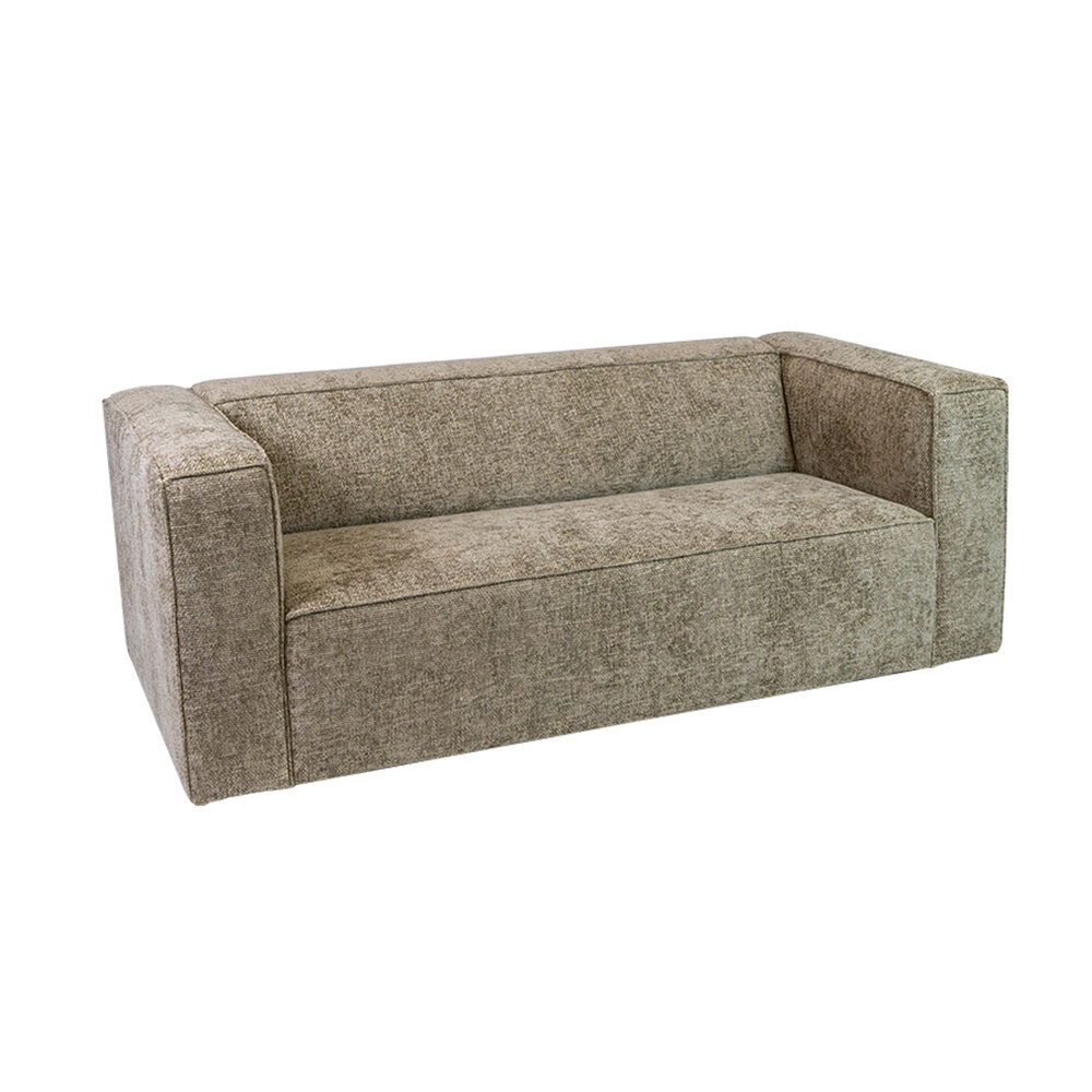 Bank velours taupe 5-zits 194 cm