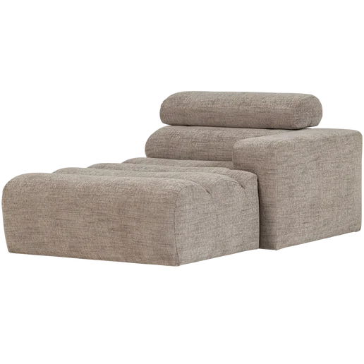 Chaise longue naturel rechts 109 × 86 cm hoog