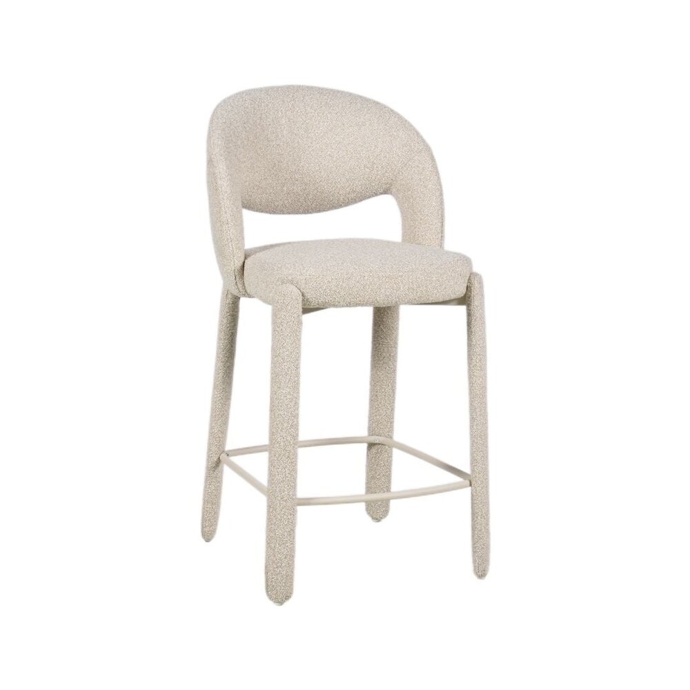 Barkruk polypropyleen polyester taupe 70 cm