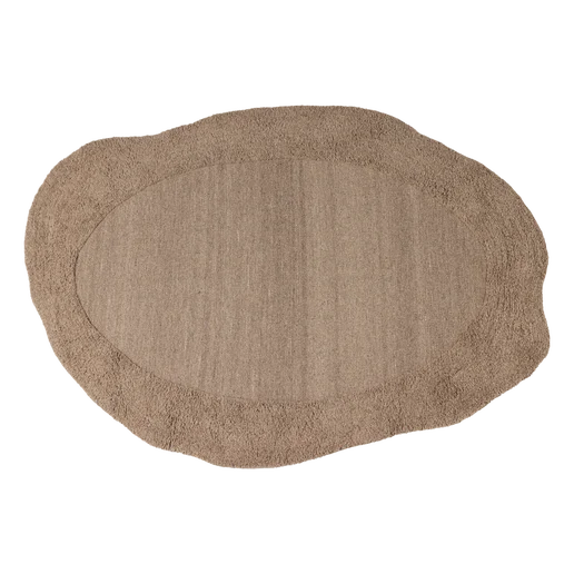 Vloerkleed wol beige
