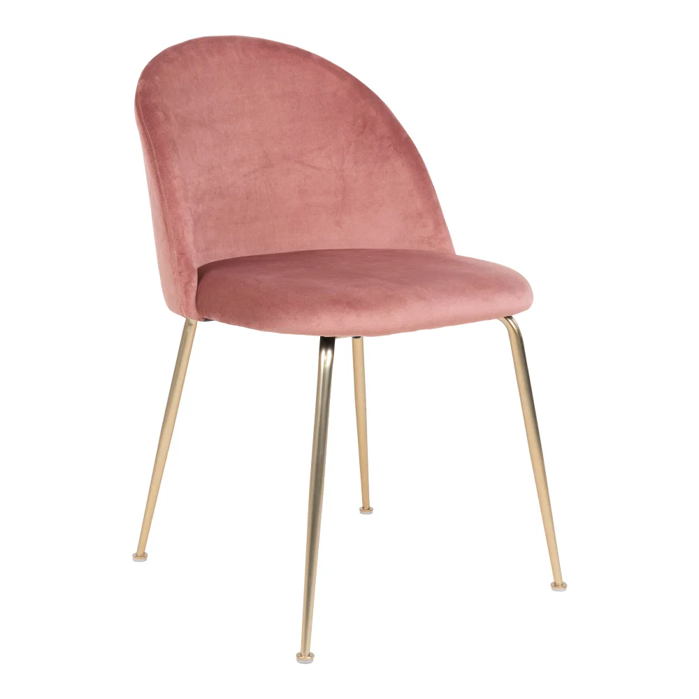 Eetkamerstoel Vesvo velours roze