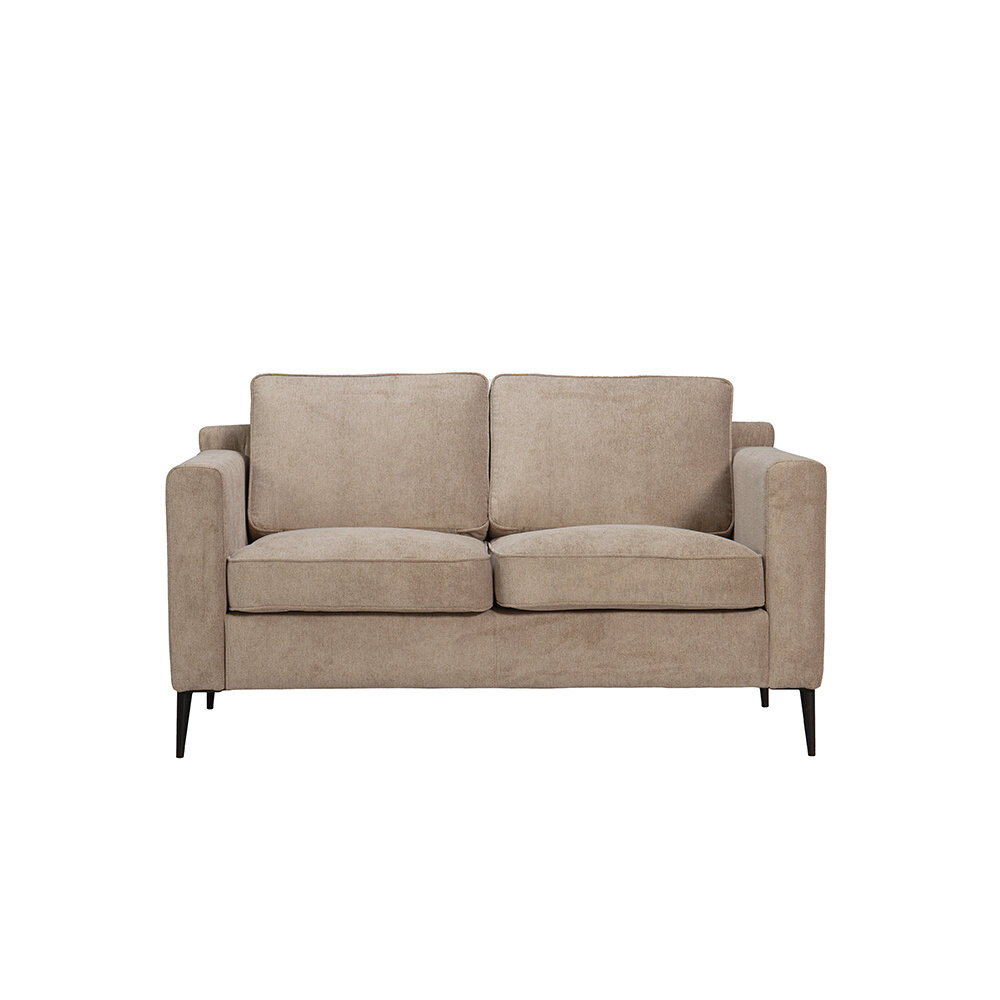 Bank polyester taupe 2-zits