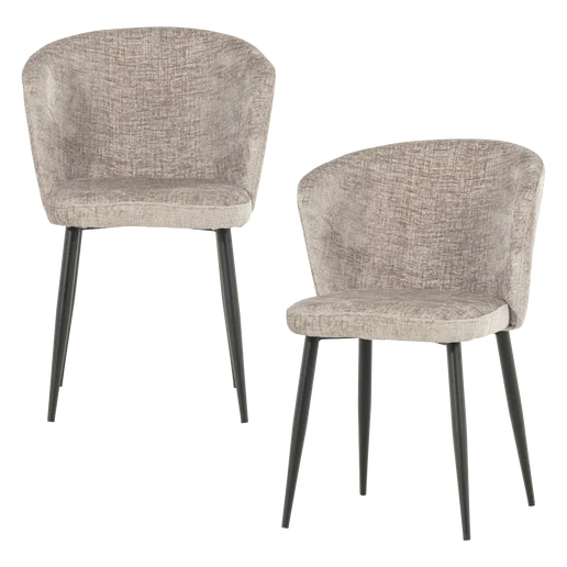 Eetkamerstoel velours set van 2