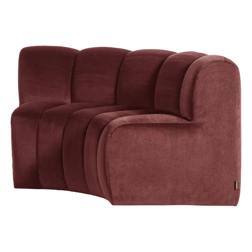 Bank velours bruin 152 cm