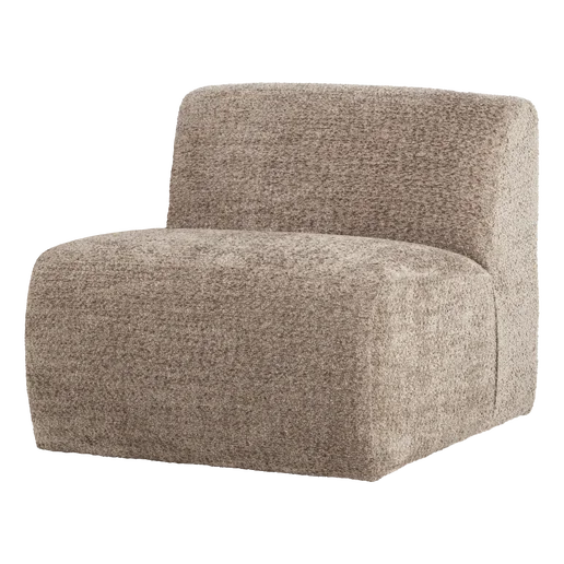 Bank wol beige 1-zits 84 cm