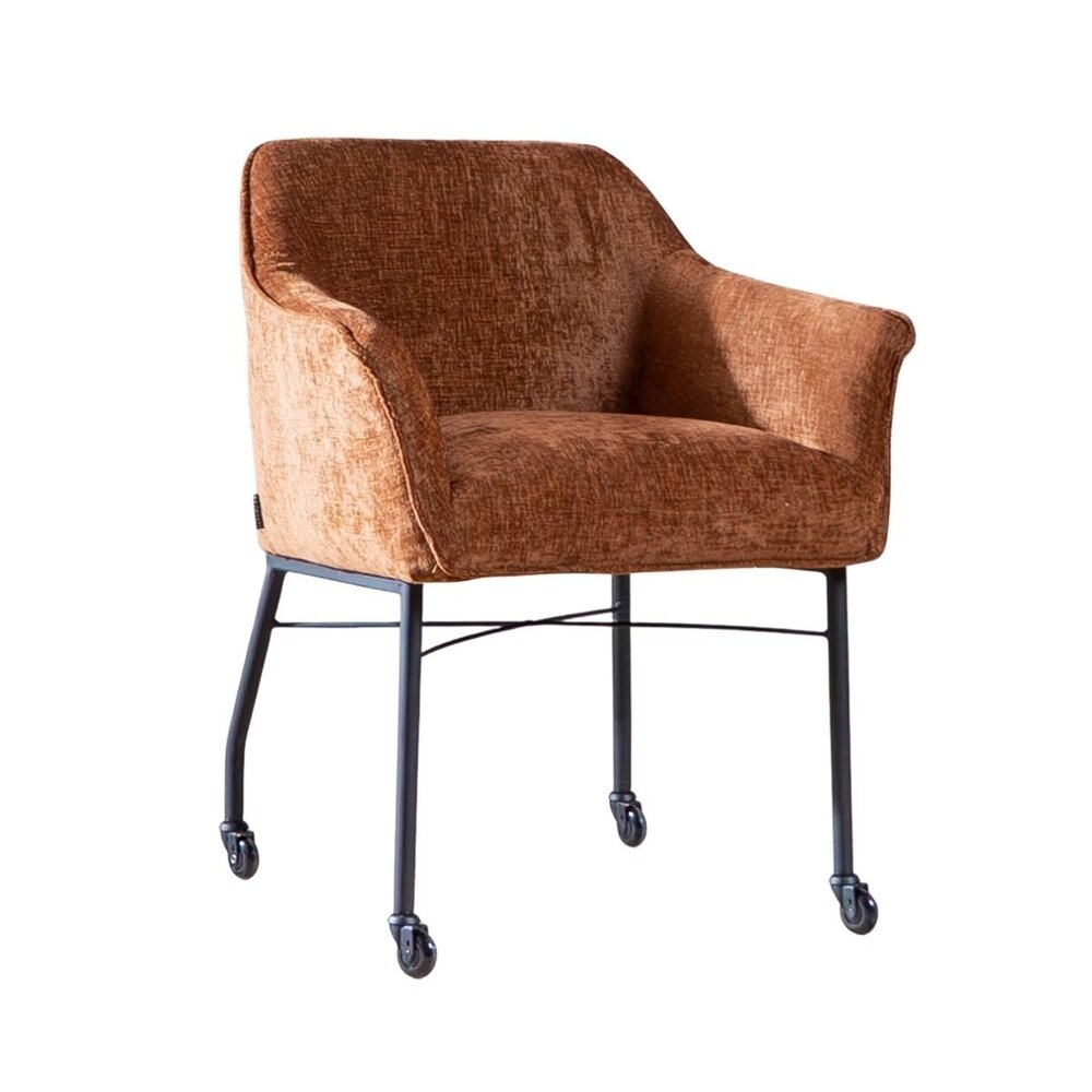 Stoel chenille koper 62 cm