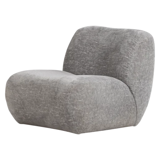 Fauteuil Halen velours blauw 76 cm