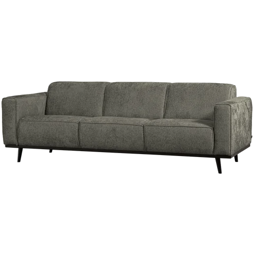 Bank Ornar polyester blauw 3-zits 230 cm