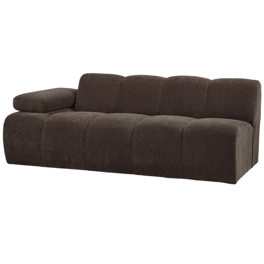 Bank Talloro 2-zits links 204 × 74 cm hoog