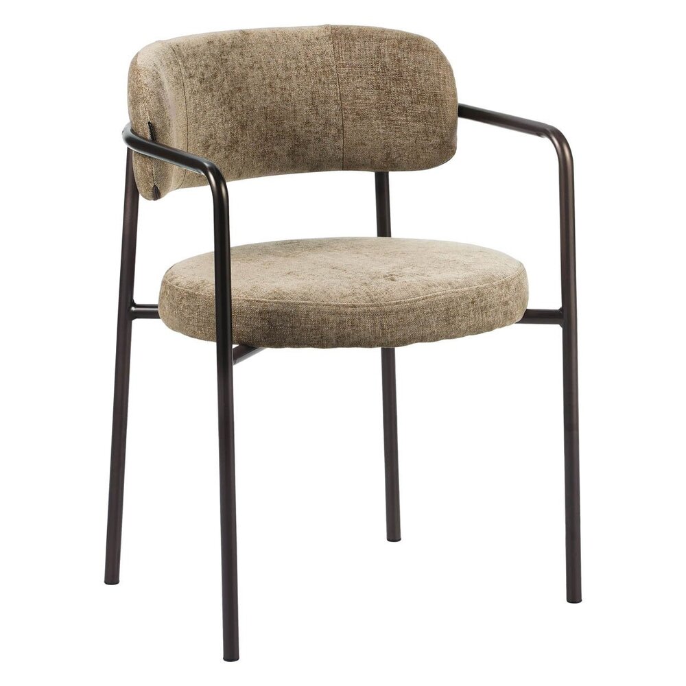 Stoel velours taupe