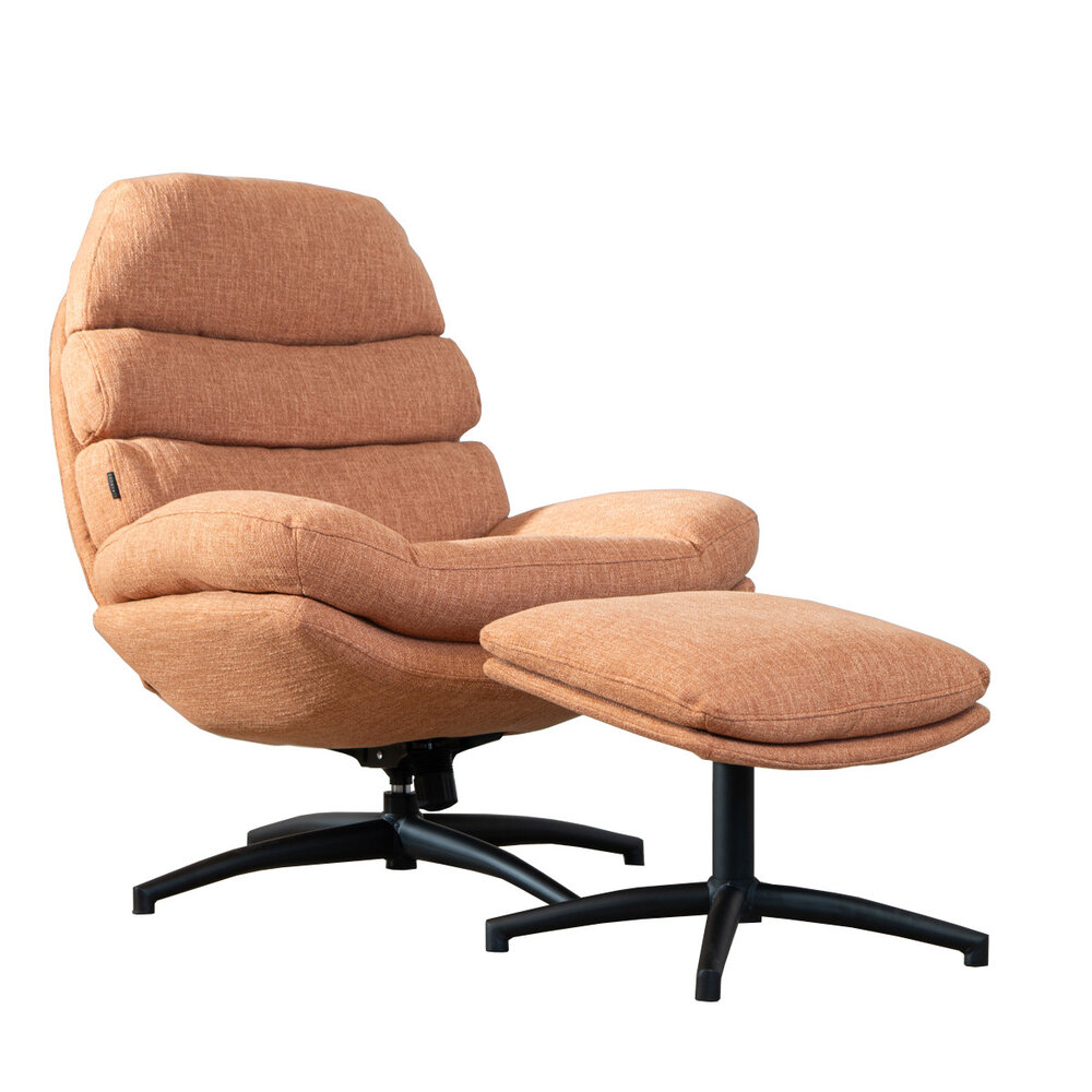 Fauteuil polyester koper draaibaar 79 cm