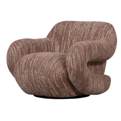 Fauteuil polyester roze