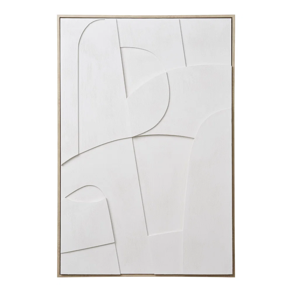 Wanddecoratie MDF wit