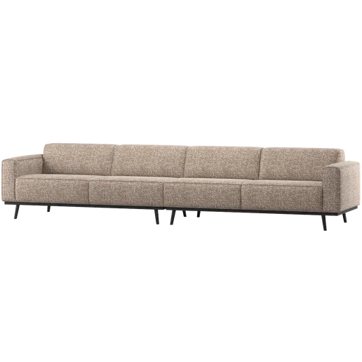 Bank bruin 4-zits 372 cm