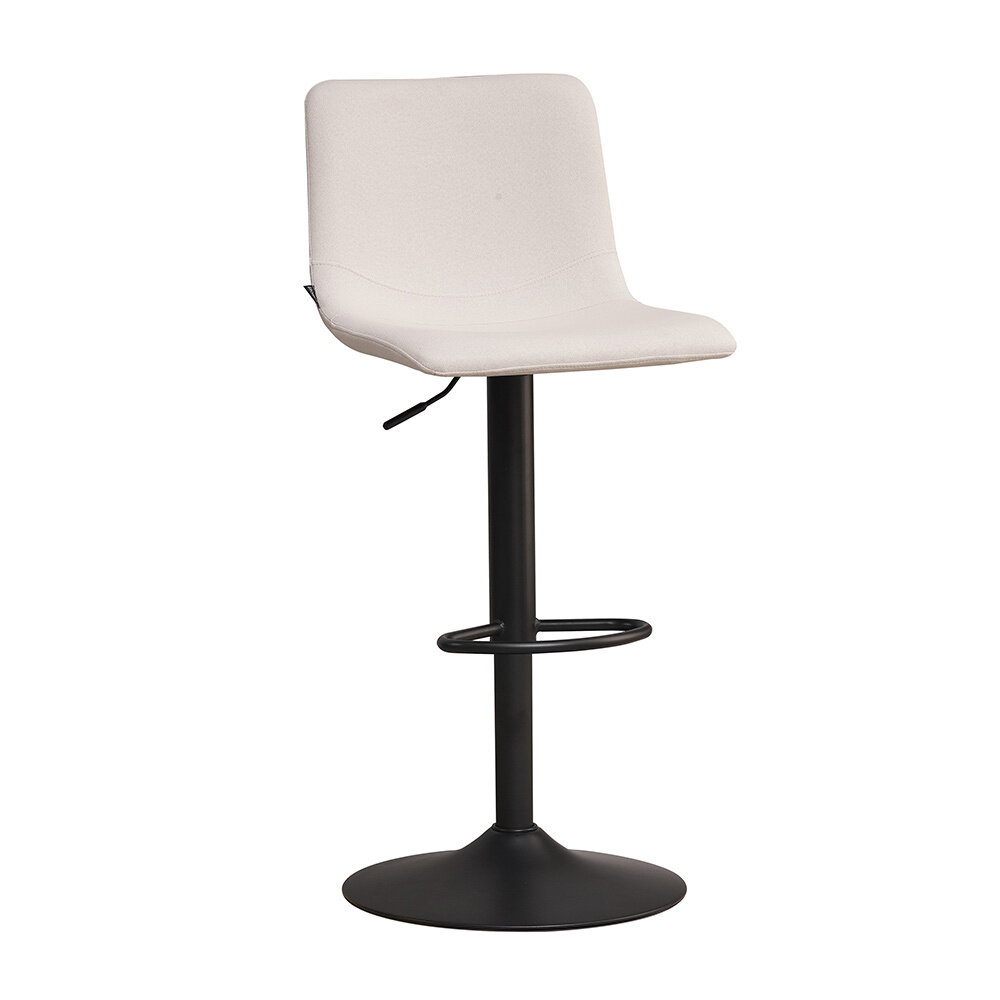 Barkruk gerecycled polyester gebroken wit
