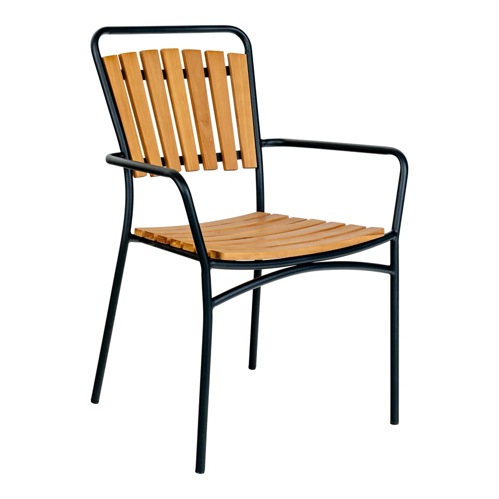 Eetkamerstoel Lanis teak naturel 64 cm
