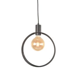 Hanglamp metaal zwart 30 cm