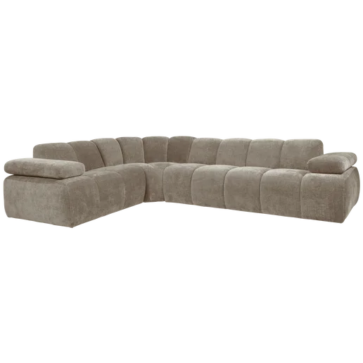 Hoekbank Loria naturel links 310 cm