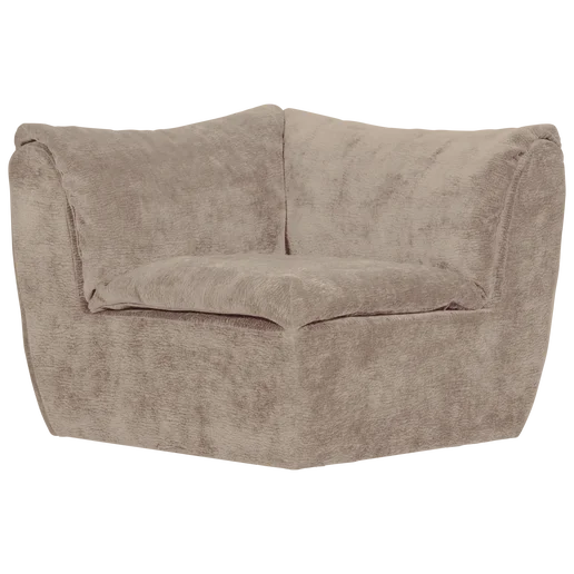 Bank polyester beige 96 × 81 cm hoog