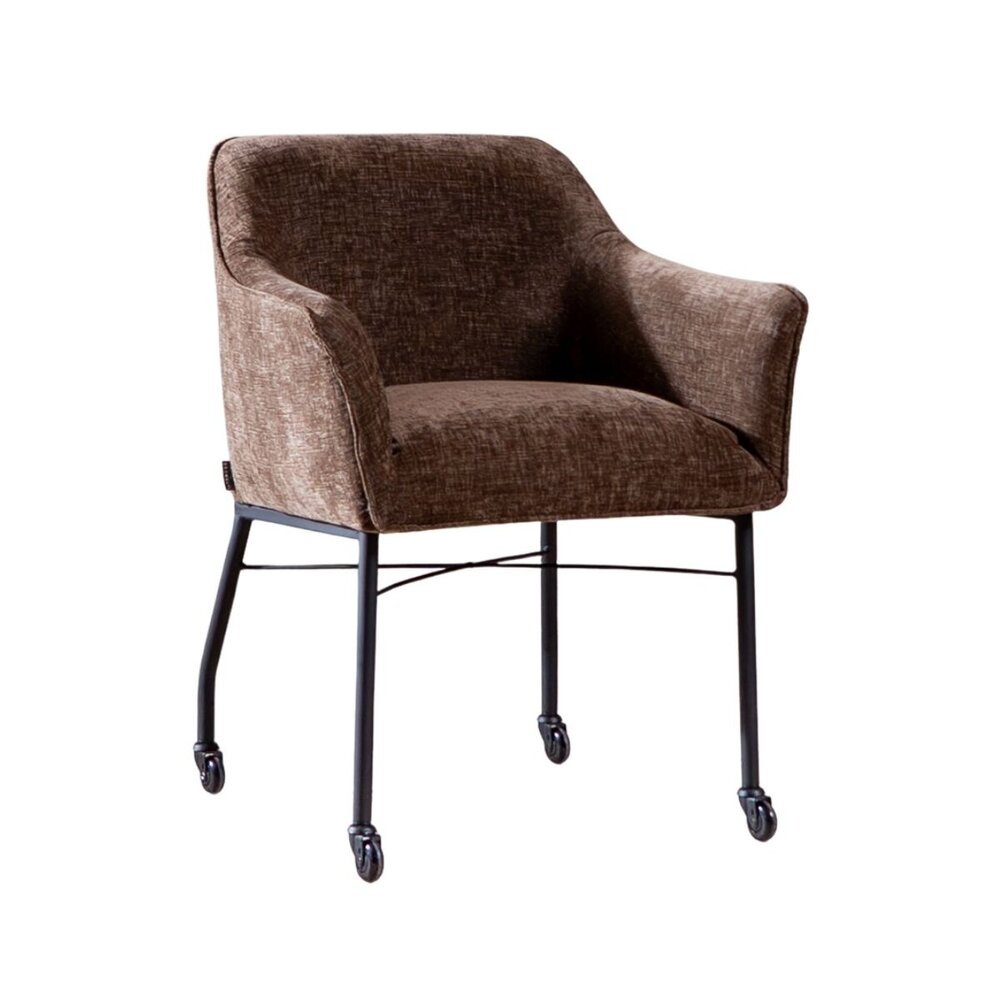 Stoel chenille mocha 62 cm
