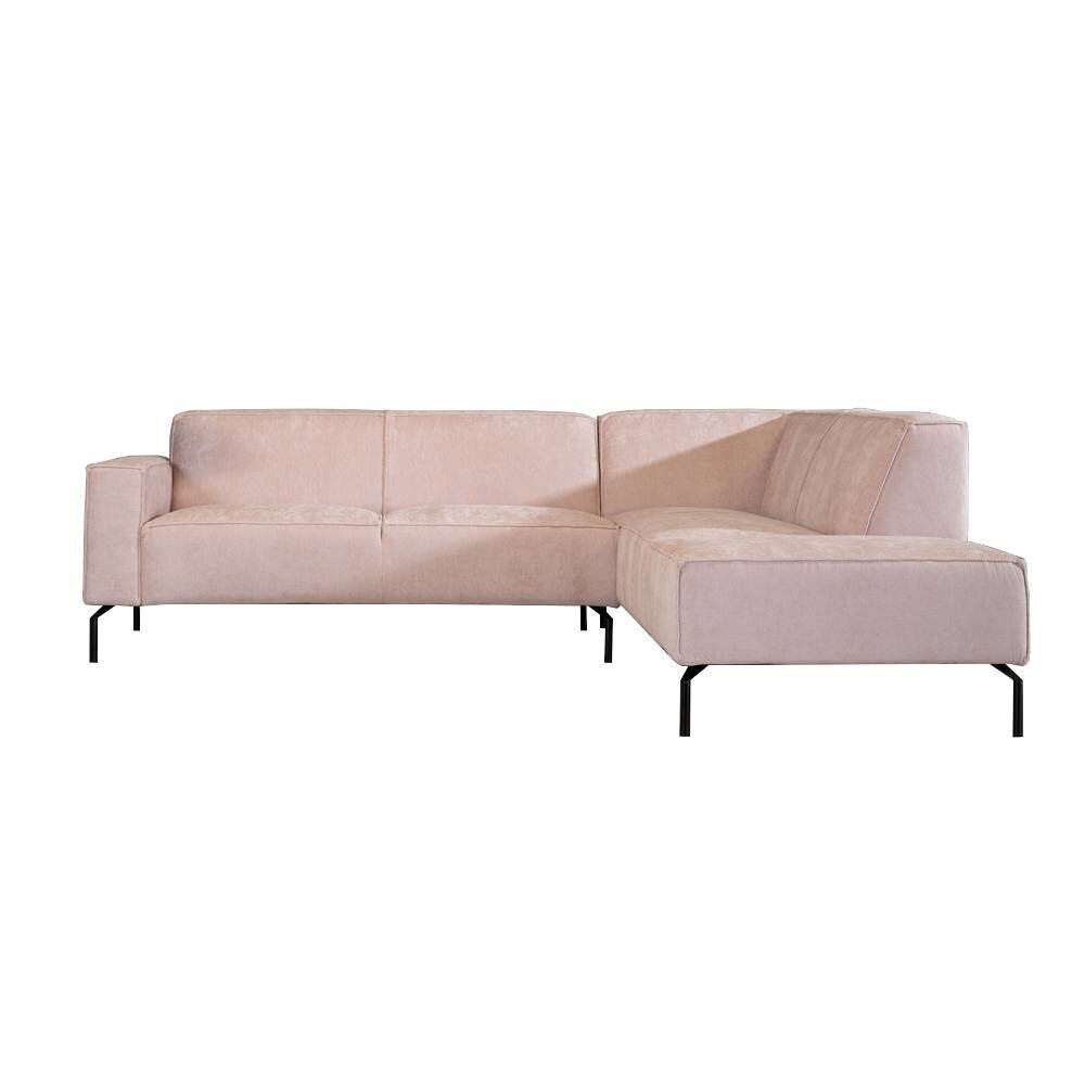 Hoekbank ja roze rechts 252 cm