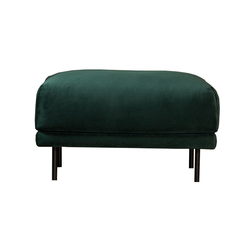 Poef velours groen 90 cm
