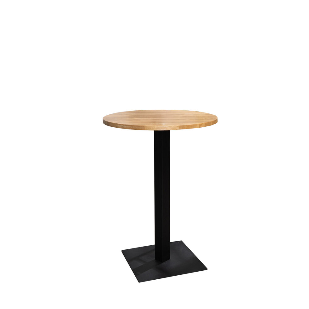 Bartafel eikenhout 80 × 108 cm rond Ø80 cm