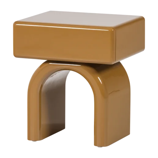Nachtkastje MDF geel 50 cm