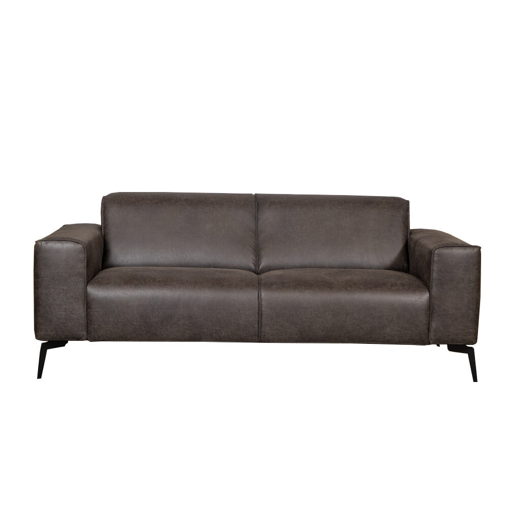 Bank eco-leer antraciet 5-zits