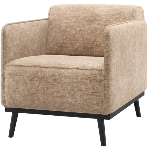 Fauteuil roze 72 × 77 cm hoog