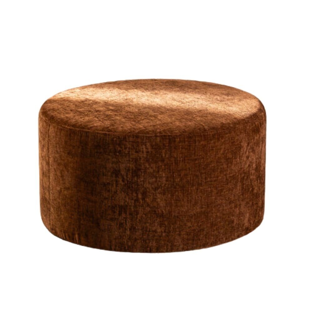 Poef chenille koper rond Ø70 cm