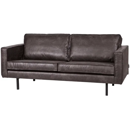 Bank zwart 5-zits 190 cm