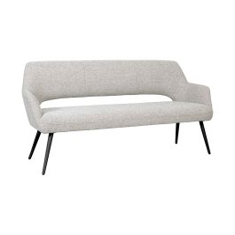 Bankje royal bouclé naturel 110 220 × 90 cm hoog