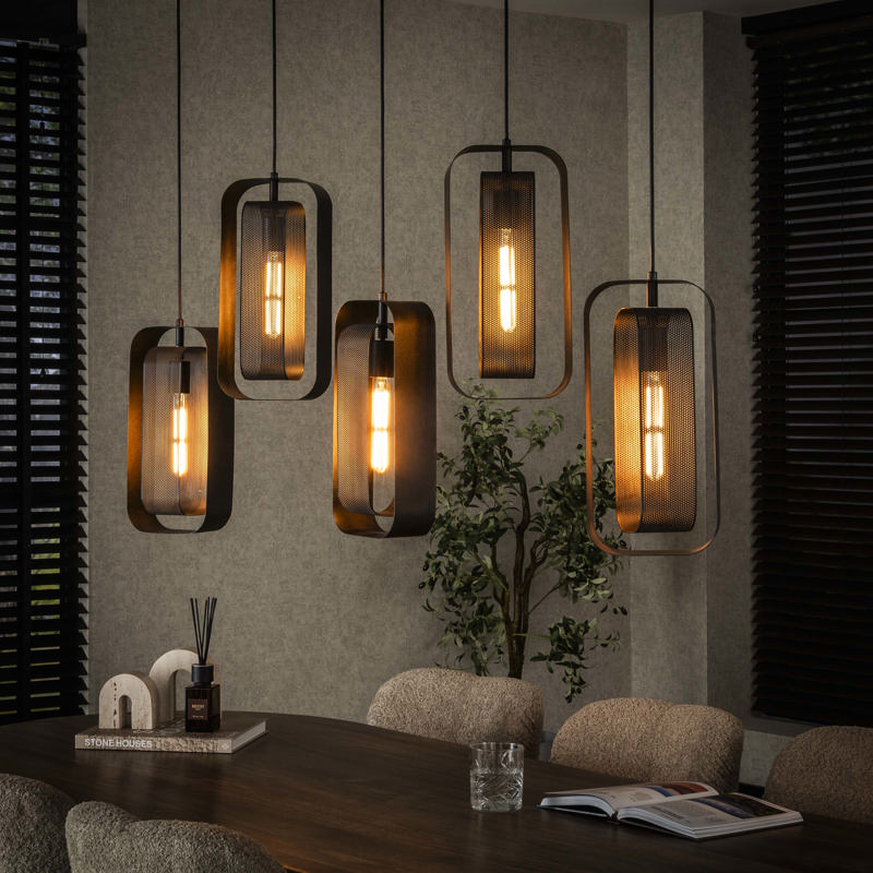 Hanglamp Alan 5-lichts