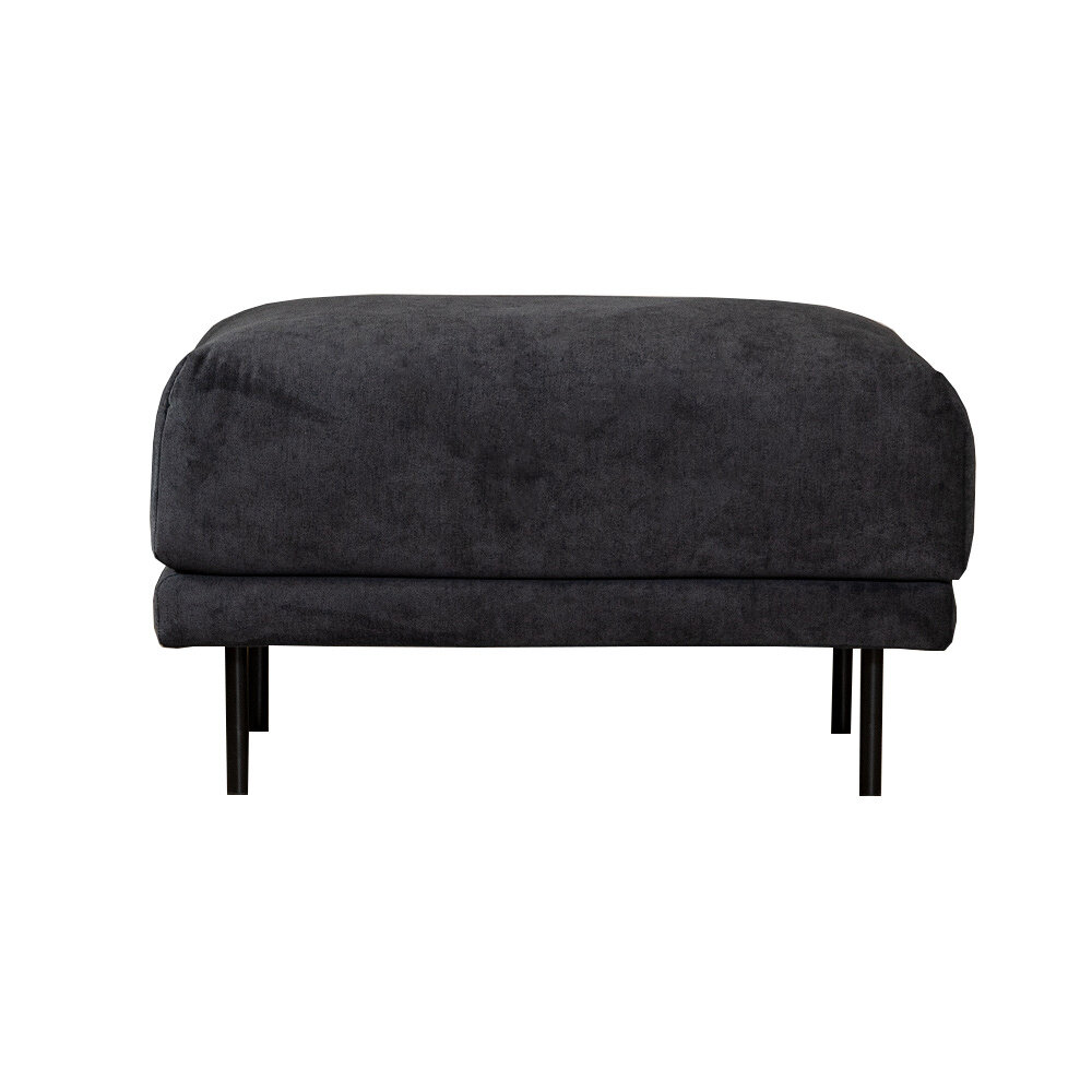 Poef Fenro polyester zwart 90 cm