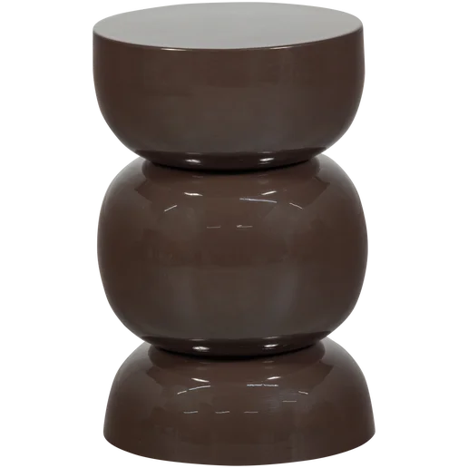 Bijzettafel bruin 30 × 46 cm hoog