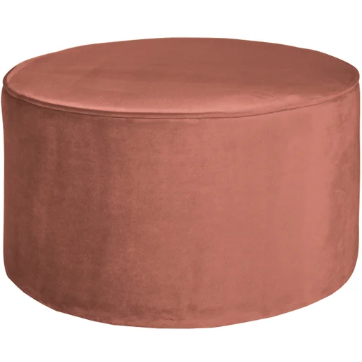 Poef Zelar polyester roze Ø60 cm