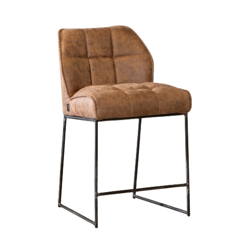 Barkruk microvezel cognac 70 cm