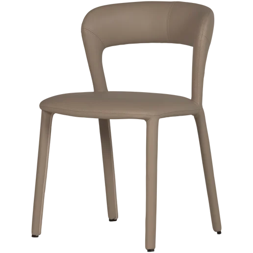 Eetkamerstoel kunstleer beige