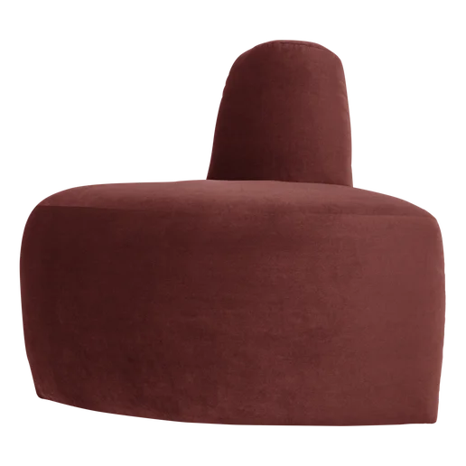 Bank velours bruin 76 cm