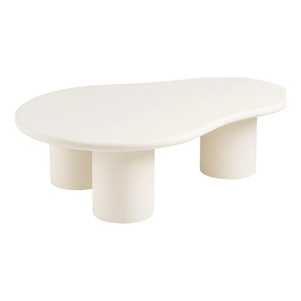 Salontafel MDF gebroken wit