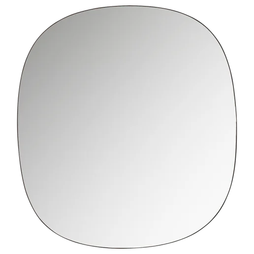 Spiegel glas zwart 55 cm