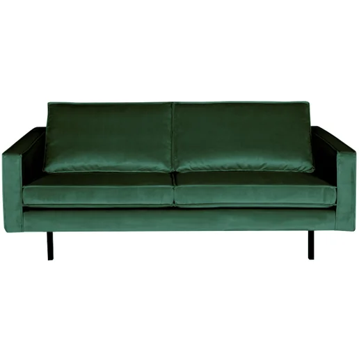 Bank velours groen 5-zits 190 × 85 cm hoog