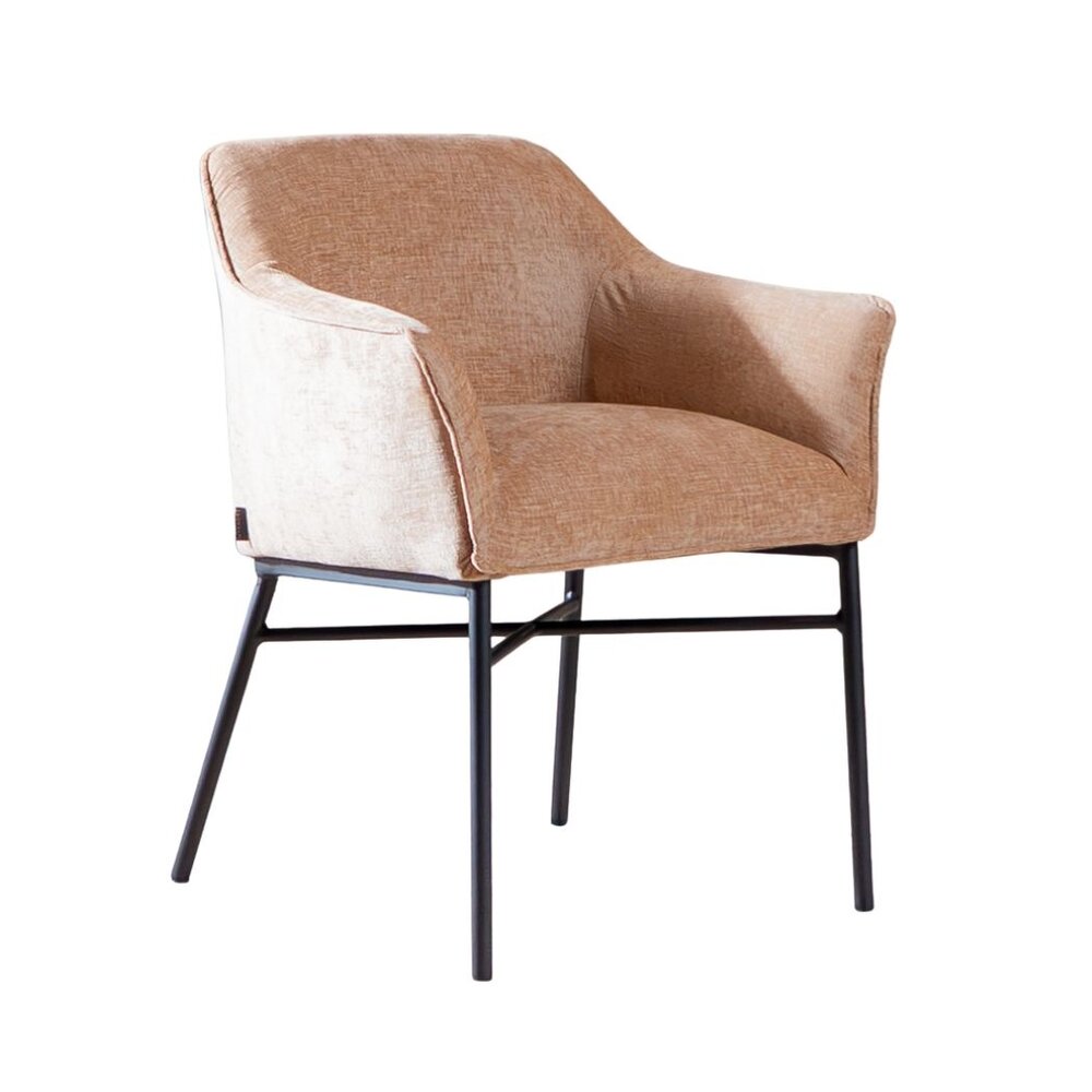 Stoel chenille peach