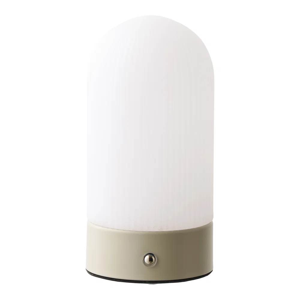 Tafellamp metaal beige 9 cm