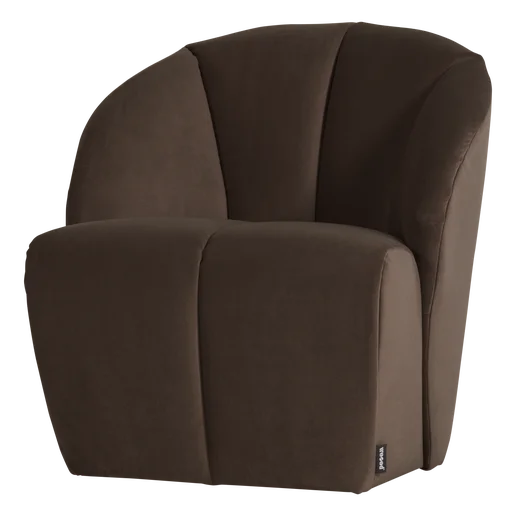 Fauteuil velours 68 cm